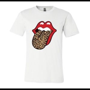SALE!!!🔥Lips Leopard Tongue Graphic Tee🔥